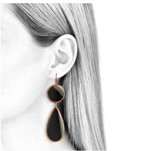 dangling earrings for women black onyx